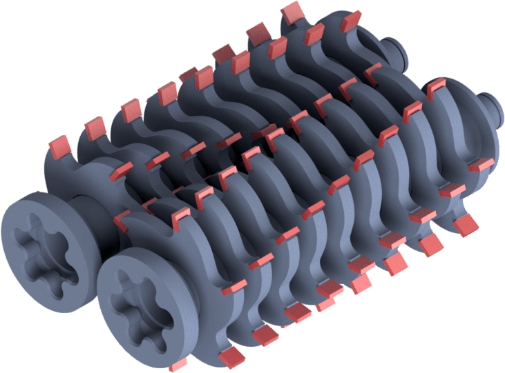 IMPAKTOR 250 EVO II - Construction Waste Processing - Shaft Configuration 3