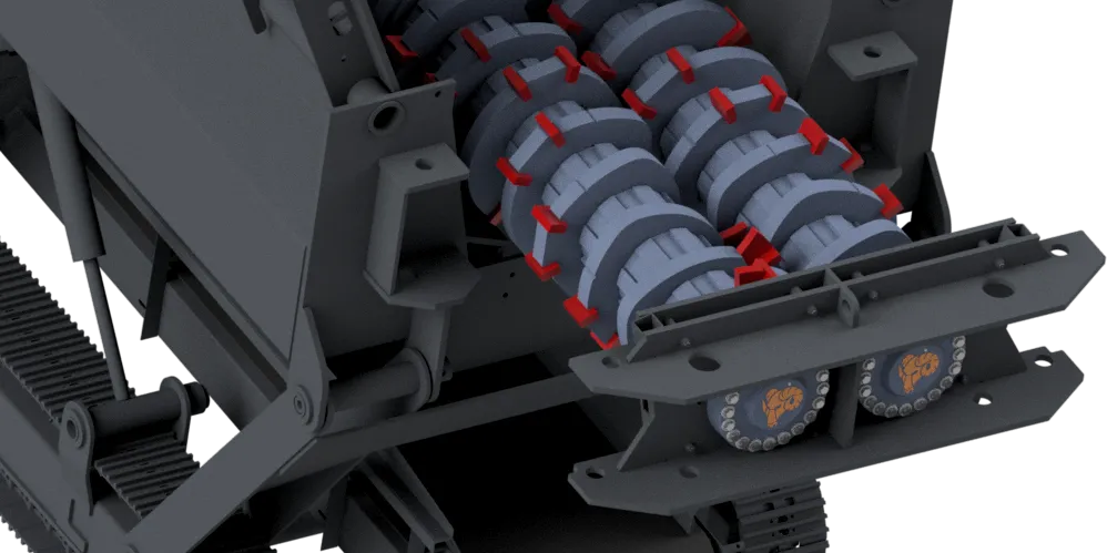 IMPAKTOR 1250 D - Construction Waste Processing - Shaft Configuration 1