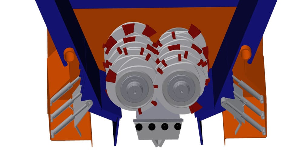 IMPAKTOR 1250 D - Construction Waste Processing - Shaft Configuration 2