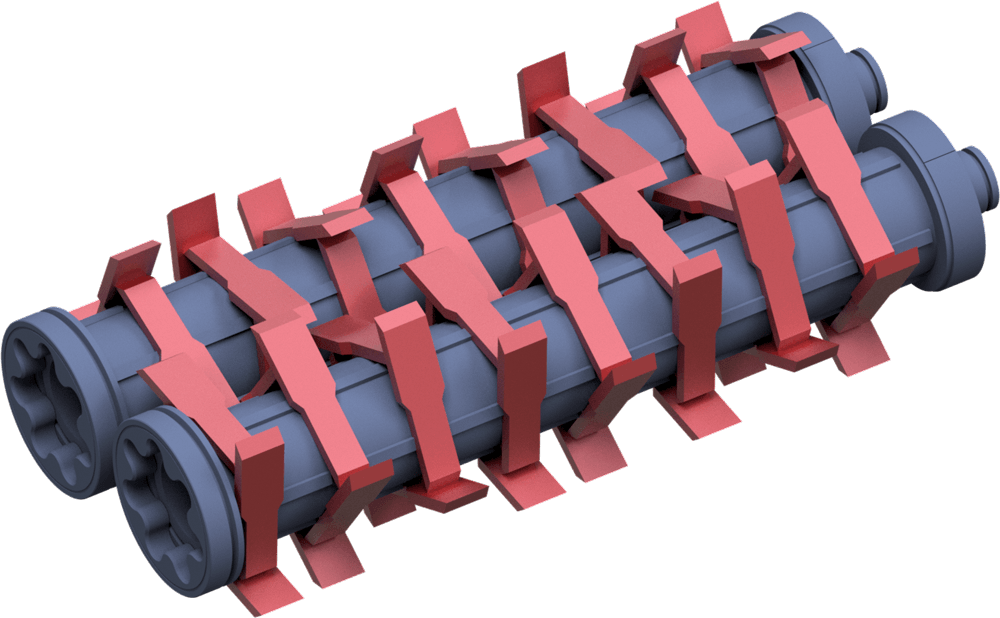 IMPAKTOR 850 - Old Wood Processing - Shaft Configuration 2